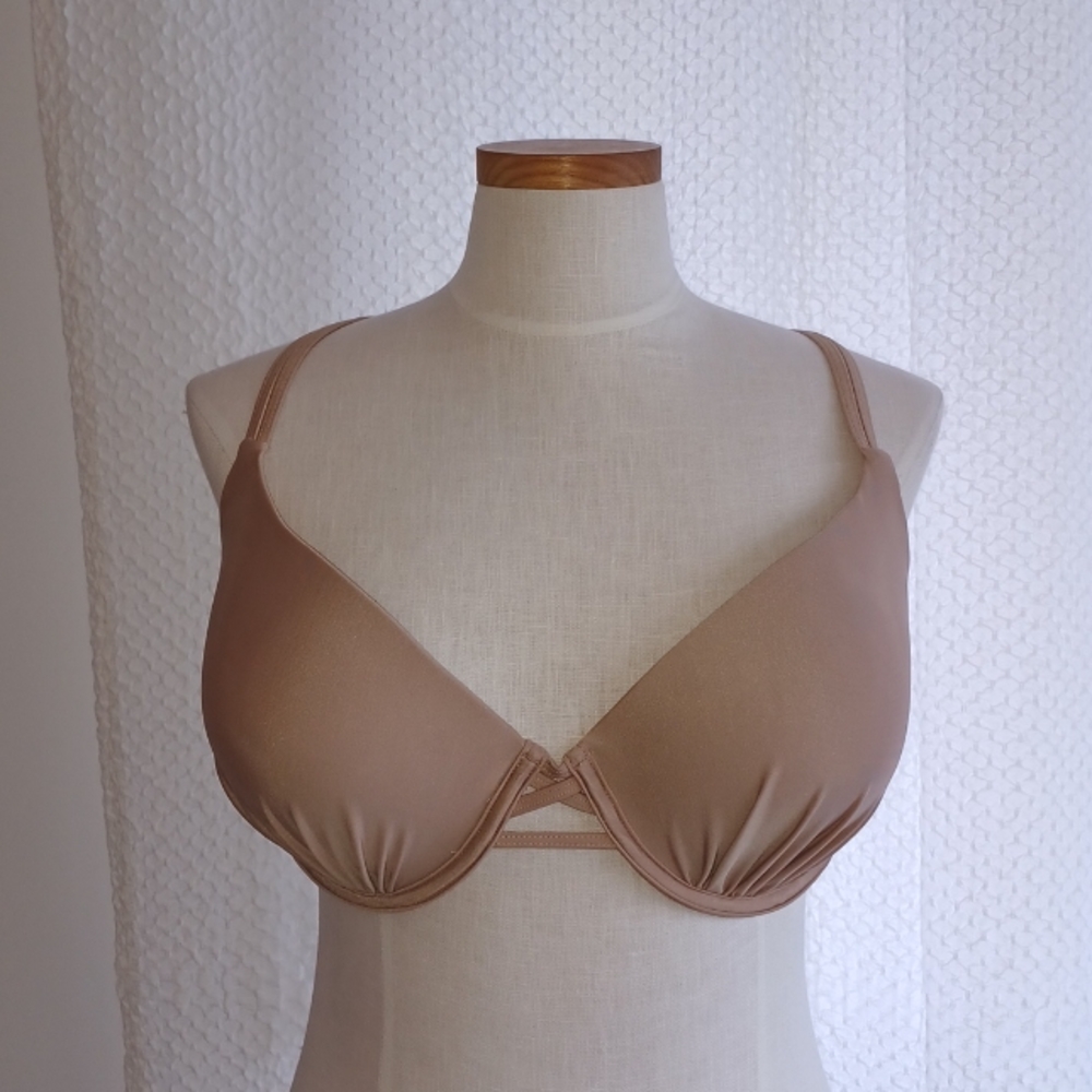 Fashion Nova Champagne Strappy Racerback Bikini Top 40DD